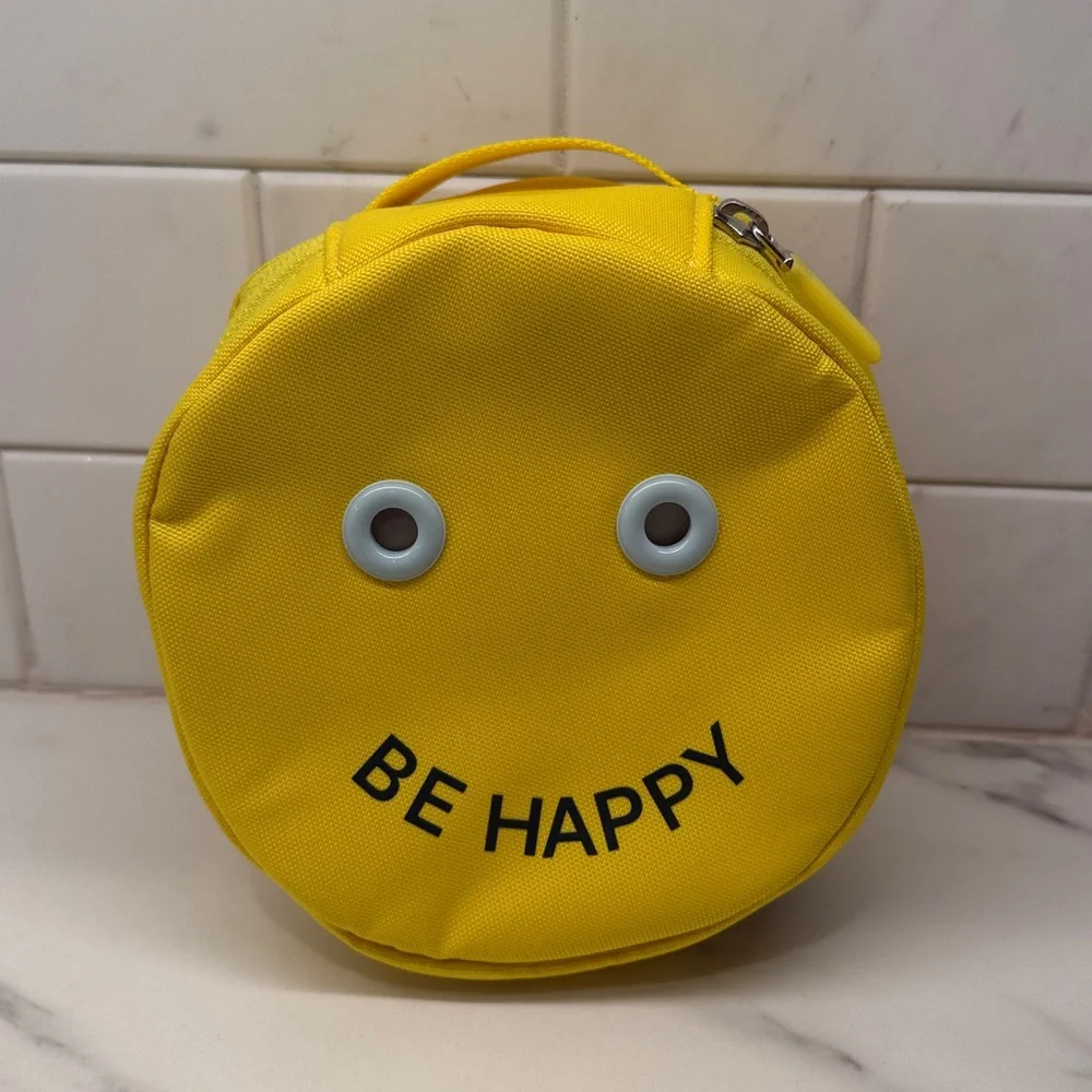 NWOT Lululemon Be Happy Daily Essentials Yellow Mini Pouch 1.5L
